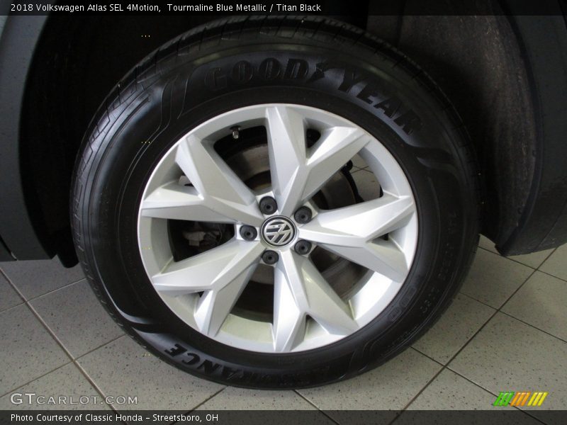 Tourmaline Blue Metallic / Titan Black 2018 Volkswagen Atlas SEL 4Motion