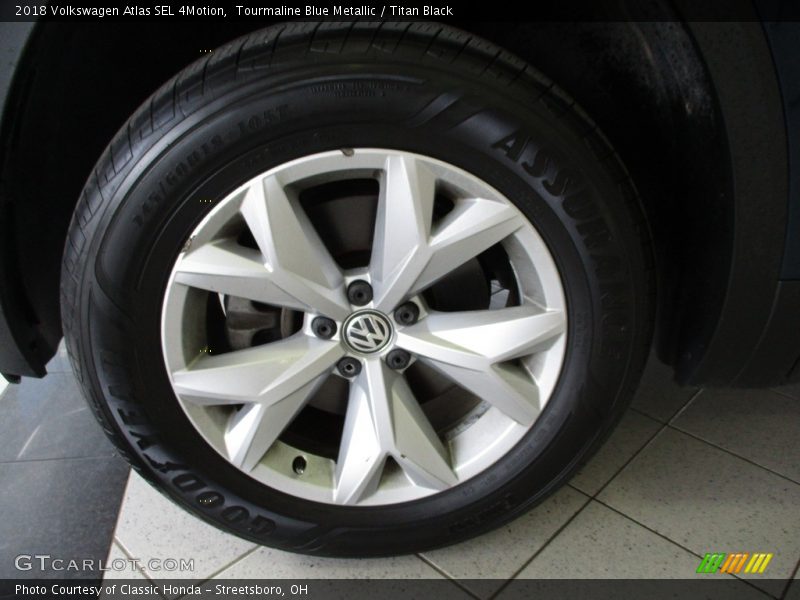 Tourmaline Blue Metallic / Titan Black 2018 Volkswagen Atlas SEL 4Motion