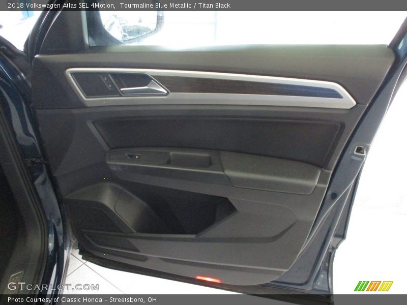 Tourmaline Blue Metallic / Titan Black 2018 Volkswagen Atlas SEL 4Motion