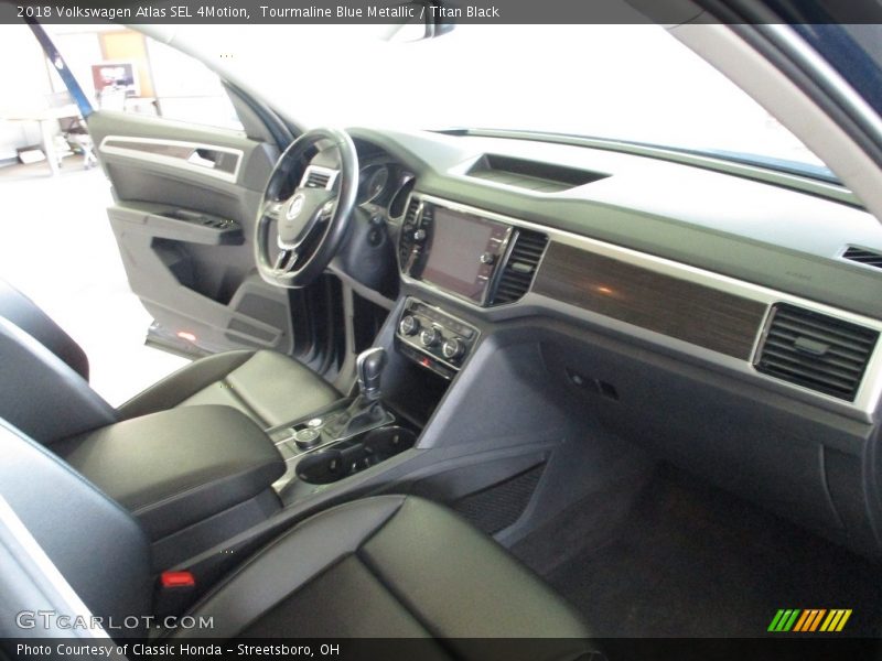 Tourmaline Blue Metallic / Titan Black 2018 Volkswagen Atlas SEL 4Motion
