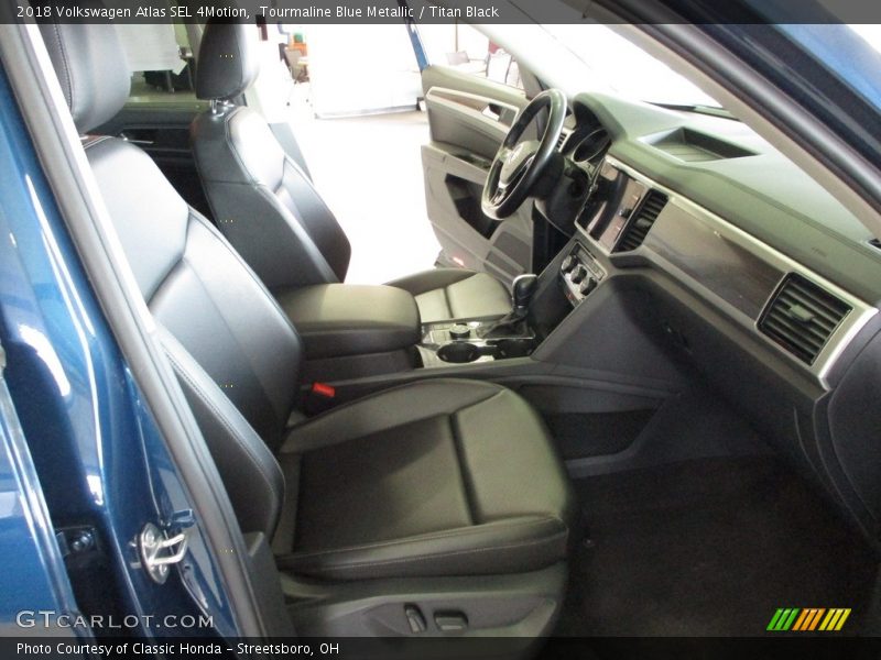 Tourmaline Blue Metallic / Titan Black 2018 Volkswagen Atlas SEL 4Motion
