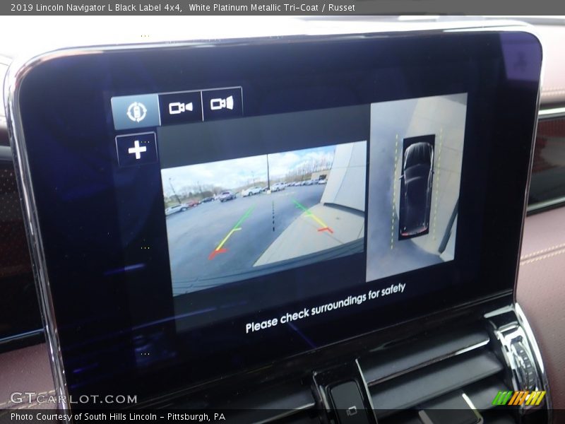 White Platinum Metallic Tri-Coat / Russet 2019 Lincoln Navigator L Black Label 4x4