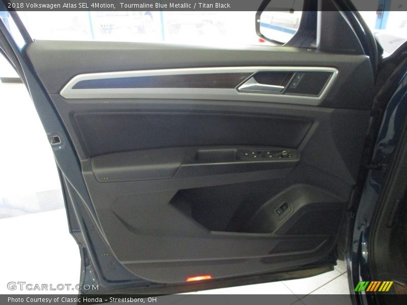 Tourmaline Blue Metallic / Titan Black 2018 Volkswagen Atlas SEL 4Motion