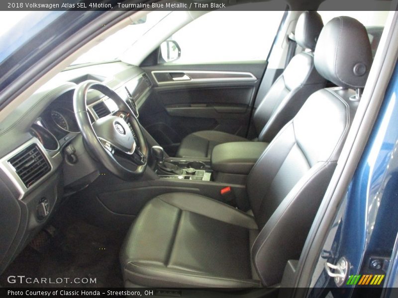 Tourmaline Blue Metallic / Titan Black 2018 Volkswagen Atlas SEL 4Motion
