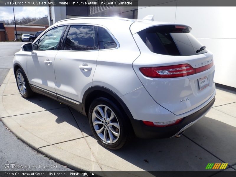White Platinum Metallic Tri-Coat / Ganache 2016 Lincoln MKC Select AWD