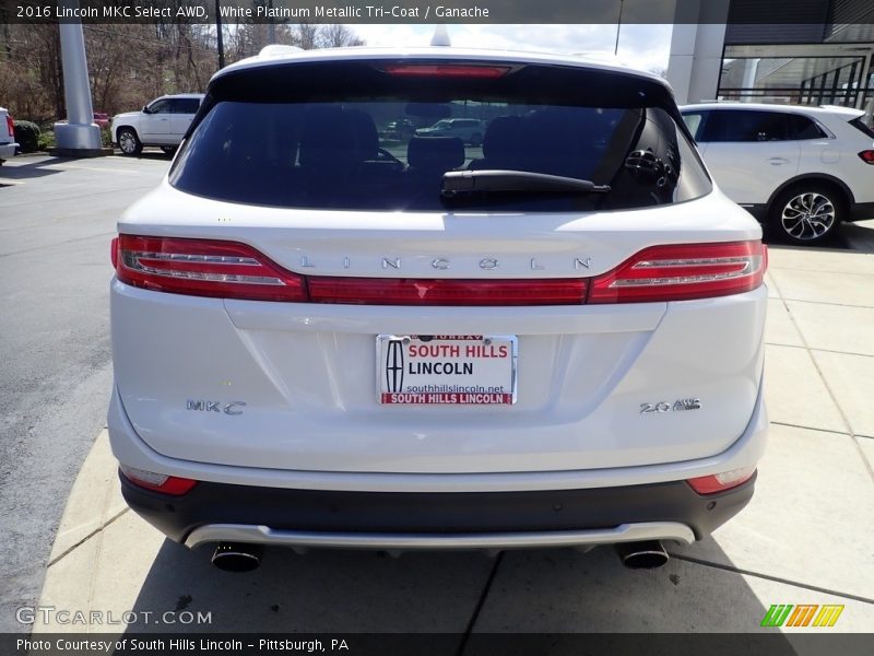 White Platinum Metallic Tri-Coat / Ganache 2016 Lincoln MKC Select AWD