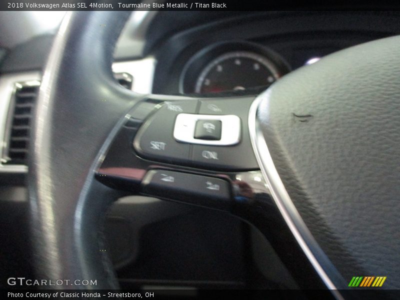 Tourmaline Blue Metallic / Titan Black 2018 Volkswagen Atlas SEL 4Motion
