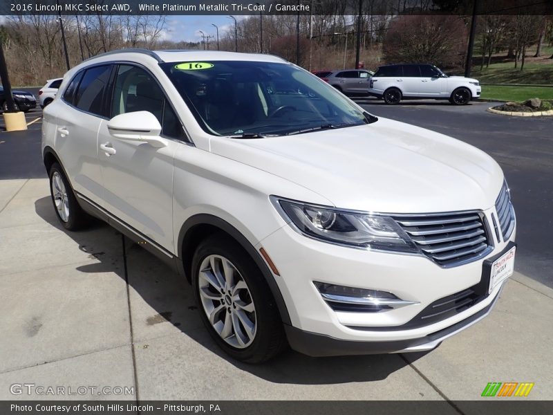 White Platinum Metallic Tri-Coat / Ganache 2016 Lincoln MKC Select AWD