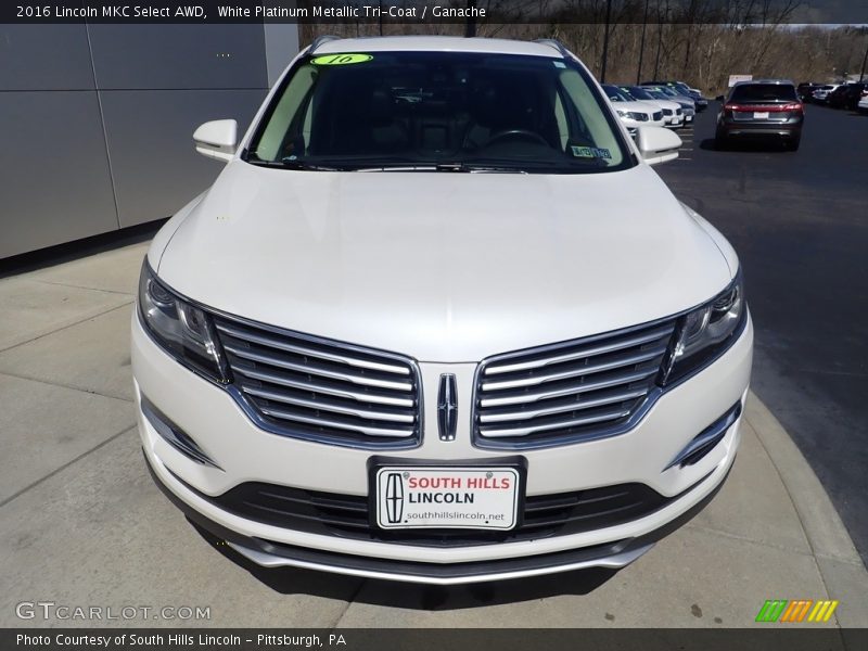 White Platinum Metallic Tri-Coat / Ganache 2016 Lincoln MKC Select AWD