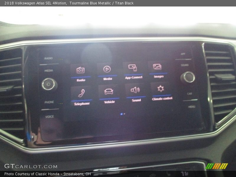 Tourmaline Blue Metallic / Titan Black 2018 Volkswagen Atlas SEL 4Motion