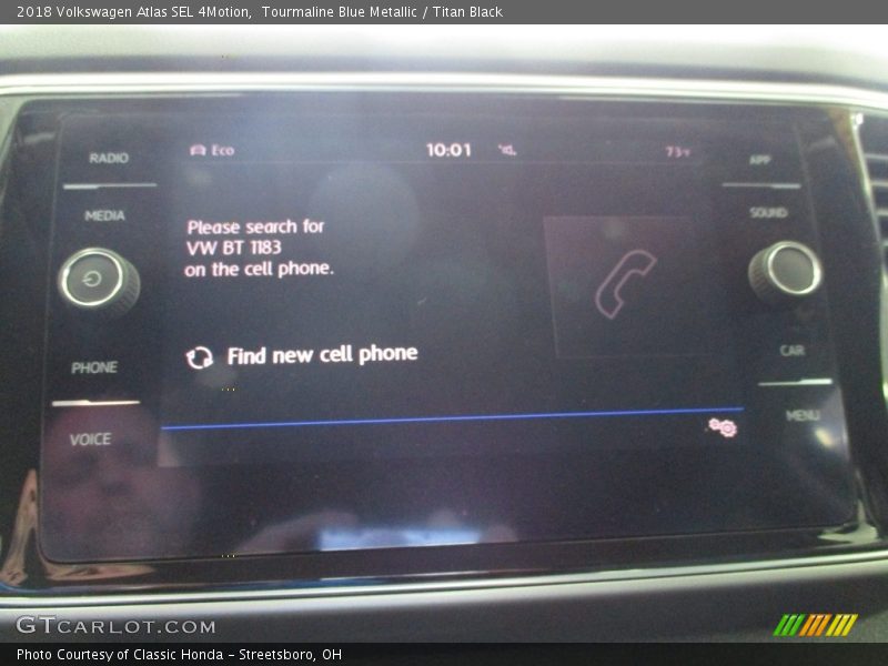 Tourmaline Blue Metallic / Titan Black 2018 Volkswagen Atlas SEL 4Motion
