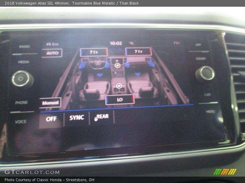 Tourmaline Blue Metallic / Titan Black 2018 Volkswagen Atlas SEL 4Motion
