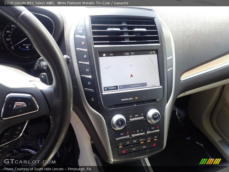 White Platinum Metallic Tri-Coat / Ganache 2016 Lincoln MKC Select AWD