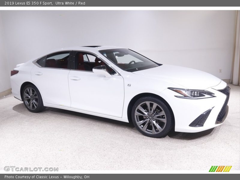 Ultra White / Red 2019 Lexus ES 350 F Sport