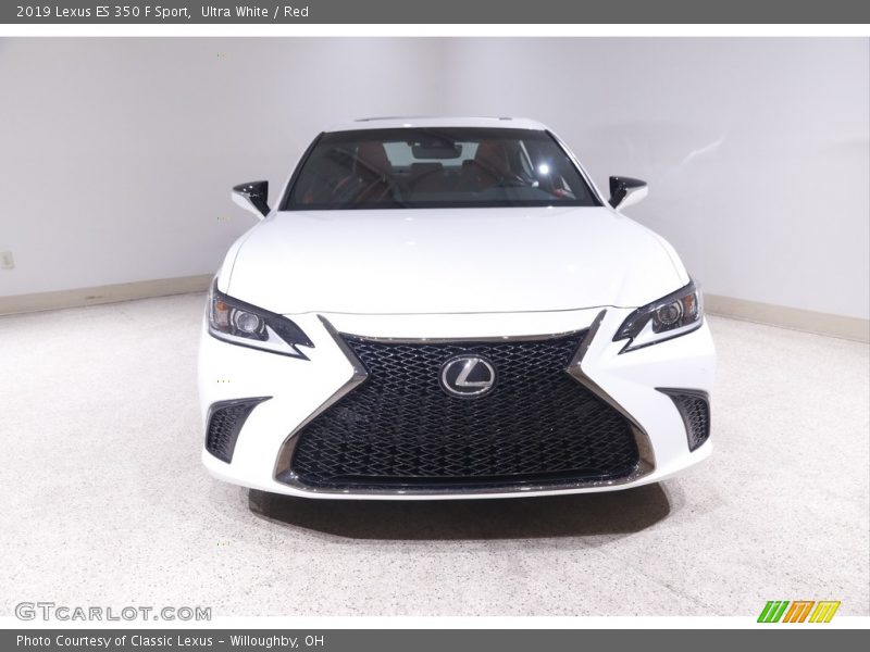 Ultra White / Red 2019 Lexus ES 350 F Sport