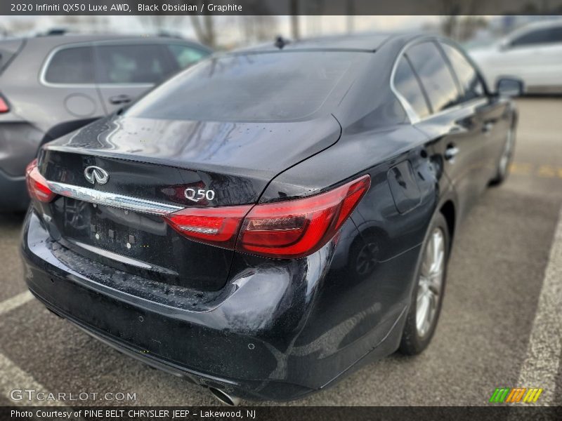 Black Obsidian / Graphite 2020 Infiniti QX50 Luxe AWD