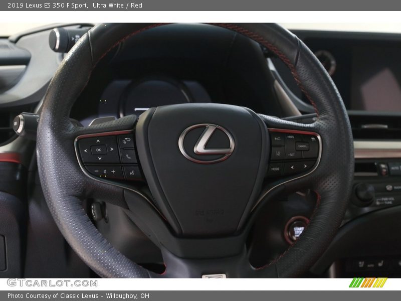 Ultra White / Red 2019 Lexus ES 350 F Sport