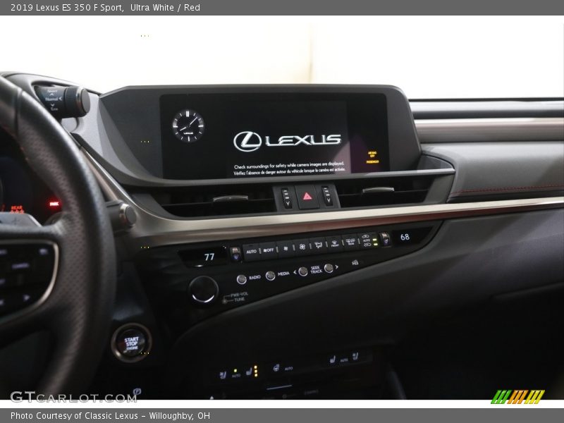 Ultra White / Red 2019 Lexus ES 350 F Sport