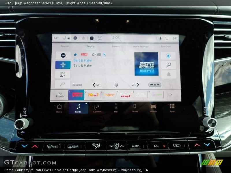 Controls of 2022 Wagoneer Series III 4x4