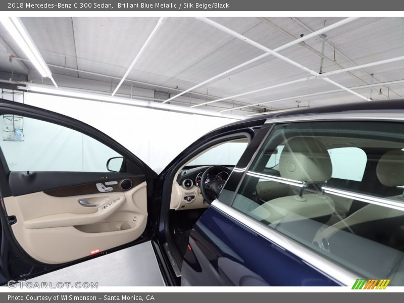 Brilliant Blue Metallic / Silk Beige/Black 2018 Mercedes-Benz C 300 Sedan