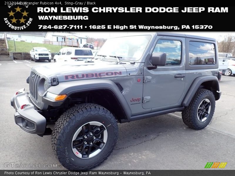 Sting-Gray / Black 2022 Jeep Wrangler Rubicon 4x4