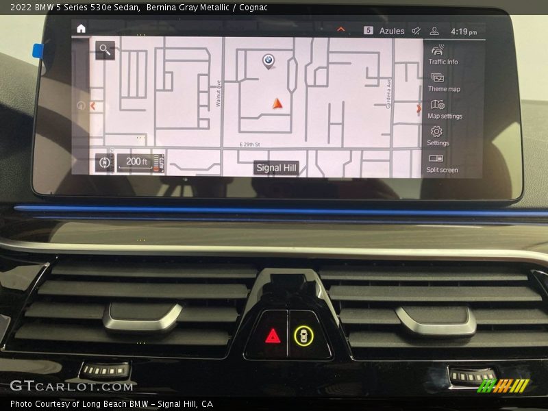 Navigation of 2022 5 Series 530e Sedan