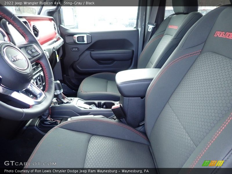 Front Seat of 2022 Wrangler Rubicon 4x4