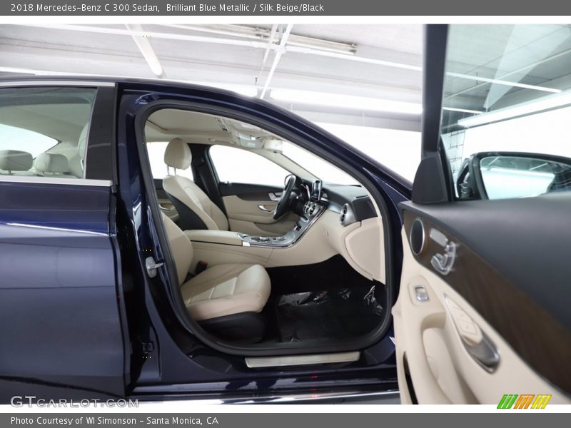 Brilliant Blue Metallic / Silk Beige/Black 2018 Mercedes-Benz C 300 Sedan