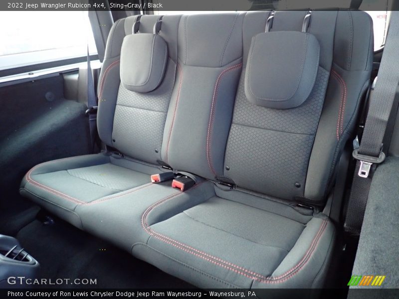 Rear Seat of 2022 Wrangler Rubicon 4x4