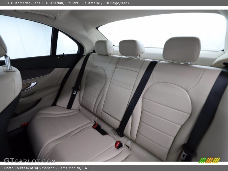 Brilliant Blue Metallic / Silk Beige/Black 2018 Mercedes-Benz C 300 Sedan