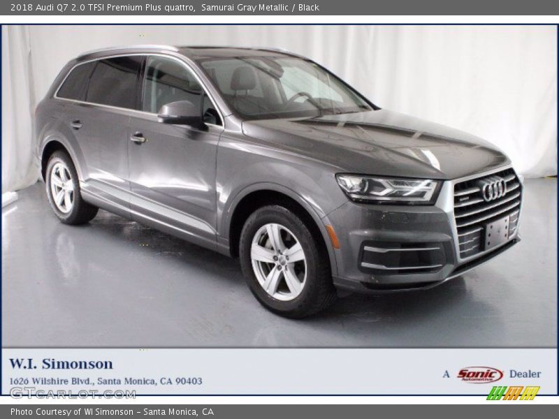 Samurai Gray Metallic / Black 2018 Audi Q7 2.0 TFSI Premium Plus quattro