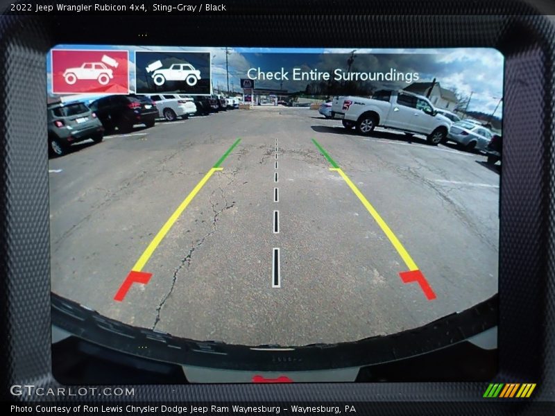 Navigation of 2022 Wrangler Rubicon 4x4