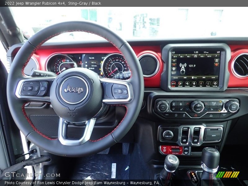 Dashboard of 2022 Wrangler Rubicon 4x4