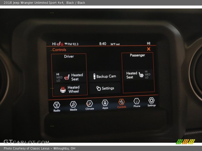 Black / Black 2018 Jeep Wrangler Unlimited Sport 4x4