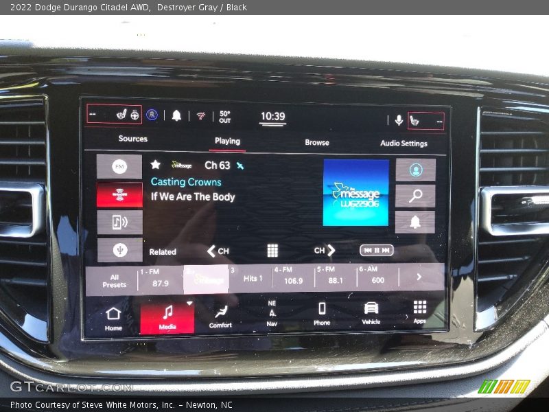 Controls of 2022 Durango Citadel AWD