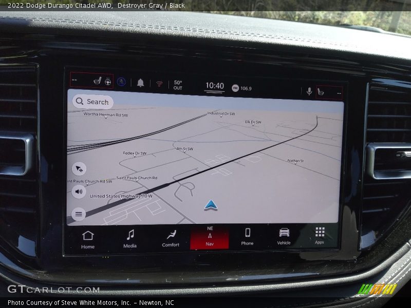 Navigation of 2022 Durango Citadel AWD