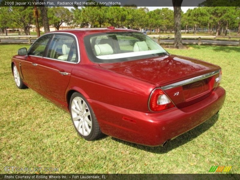 Radiance Red Metallic / Ivory/Mocha 2008 Jaguar XJ Vanden Plas