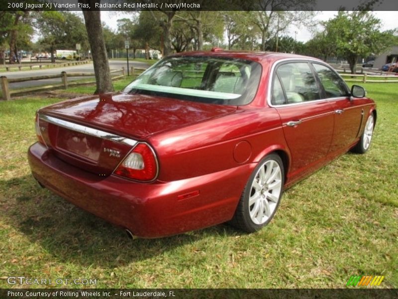 Radiance Red Metallic / Ivory/Mocha 2008 Jaguar XJ Vanden Plas
