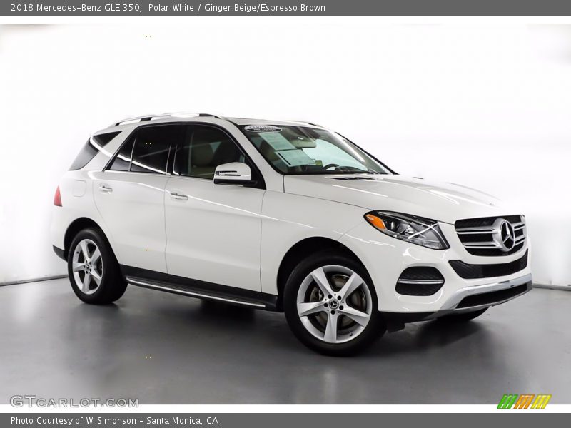 Polar White / Ginger Beige/Espresso Brown 2018 Mercedes-Benz GLE 350