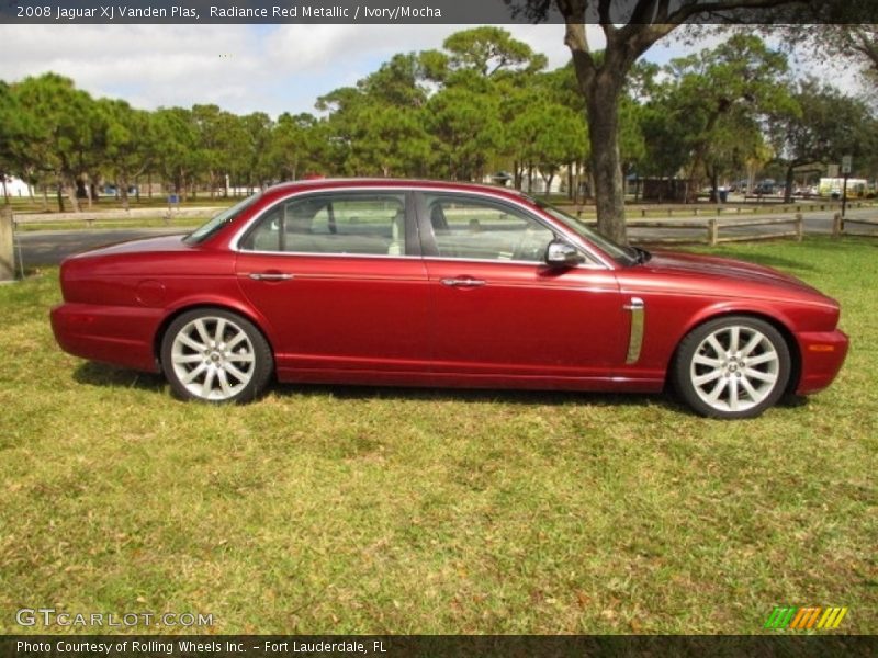 Radiance Red Metallic / Ivory/Mocha 2008 Jaguar XJ Vanden Plas