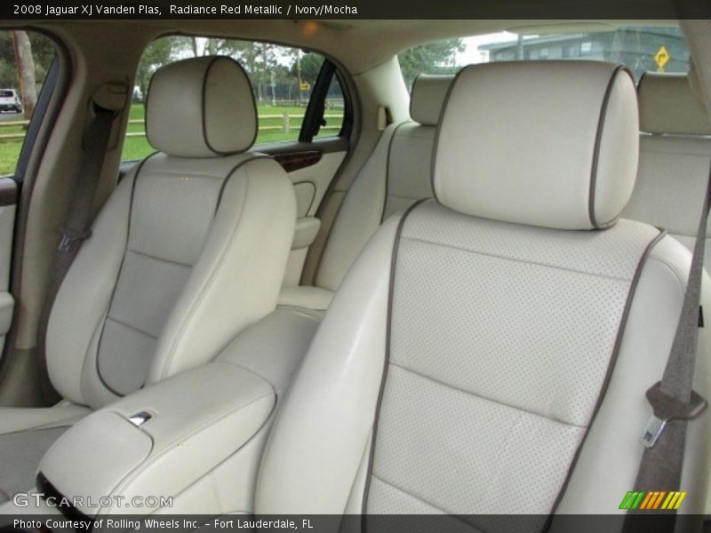Radiance Red Metallic / Ivory/Mocha 2008 Jaguar XJ Vanden Plas