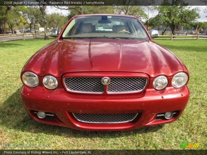 Radiance Red Metallic / Ivory/Mocha 2008 Jaguar XJ Vanden Plas