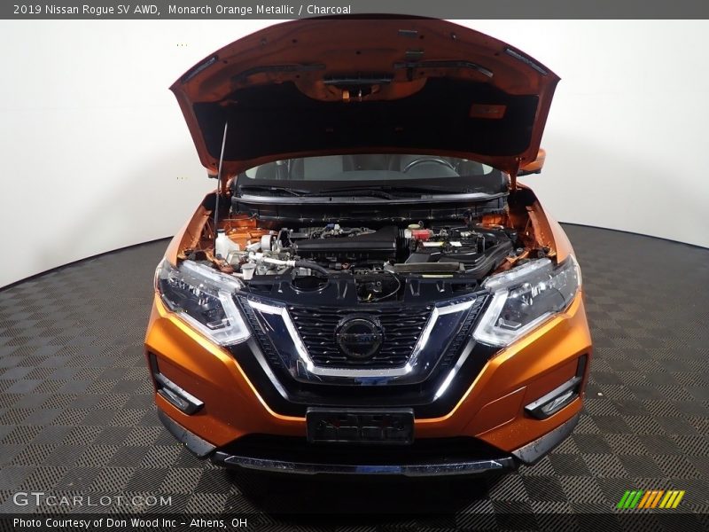 Monarch Orange Metallic / Charcoal 2019 Nissan Rogue SV AWD