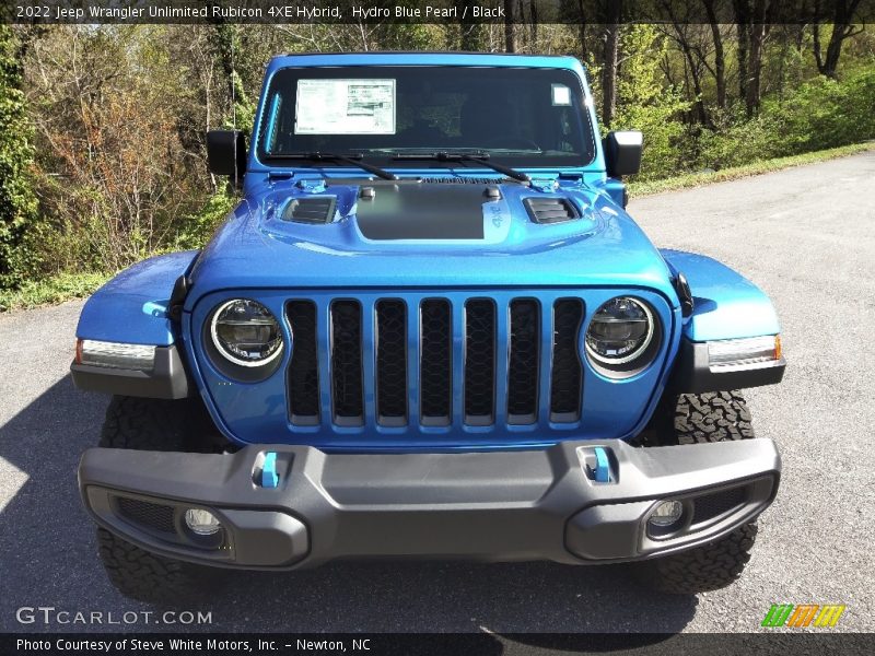 Hydro Blue Pearl / Black 2022 Jeep Wrangler Unlimited Rubicon 4XE Hybrid