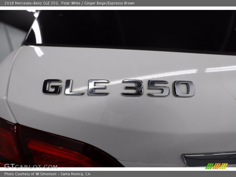 Polar White / Ginger Beige/Espresso Brown 2018 Mercedes-Benz GLE 350