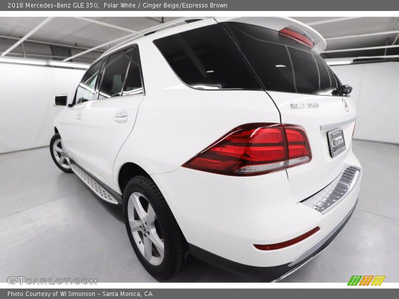 Polar White / Ginger Beige/Espresso Brown 2018 Mercedes-Benz GLE 350