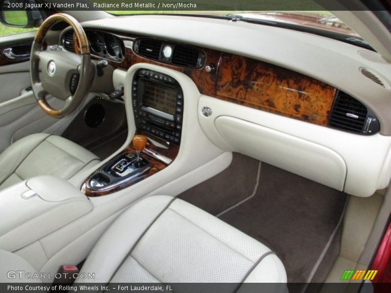 Radiance Red Metallic / Ivory/Mocha 2008 Jaguar XJ Vanden Plas