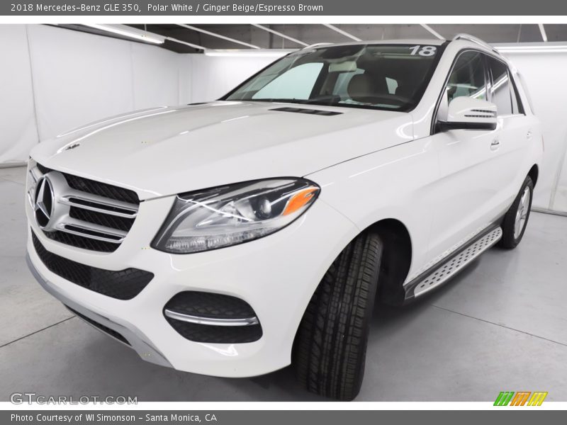 Polar White / Ginger Beige/Espresso Brown 2018 Mercedes-Benz GLE 350