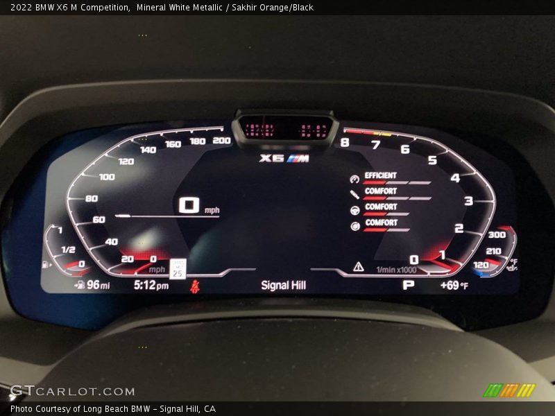  2022 X6 M Competition Competition Gauges