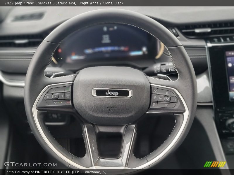 Bright White / Global Black 2022 Jeep Grand Cherokee L Laredo 4x4